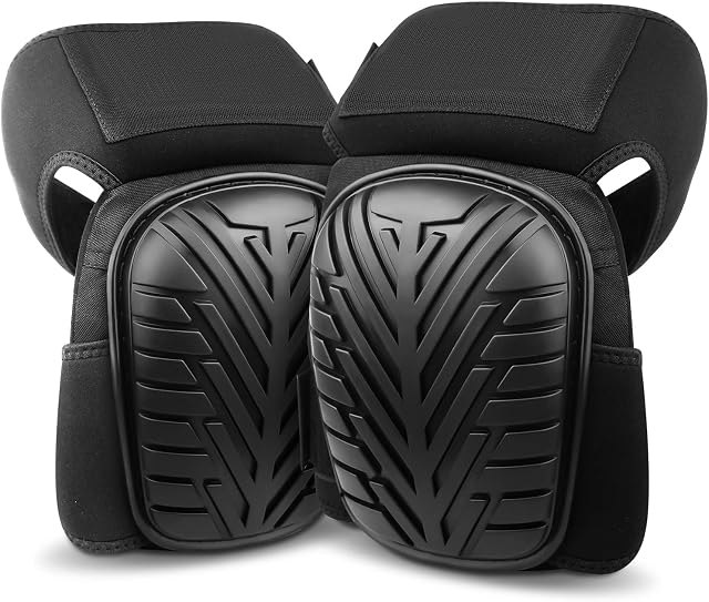 Knee Pads for Work, with High Density Foam Padding, Gel Cushion Adjustable Non-Slip Straps, Professional Kneepads for Men, Women, Gardening, Cleaning, Flooring, Working, Tiling and Construction
