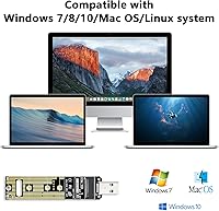 Vista 5 de ELUTENG Adaptador NVME a USB 3.1 Gen 2 a M.2 NVMe SSD Convertidor Adaptador 10Gbps PCIe basado M Key Disco Duro Lector Max 4TB Soporte UASP para SSD