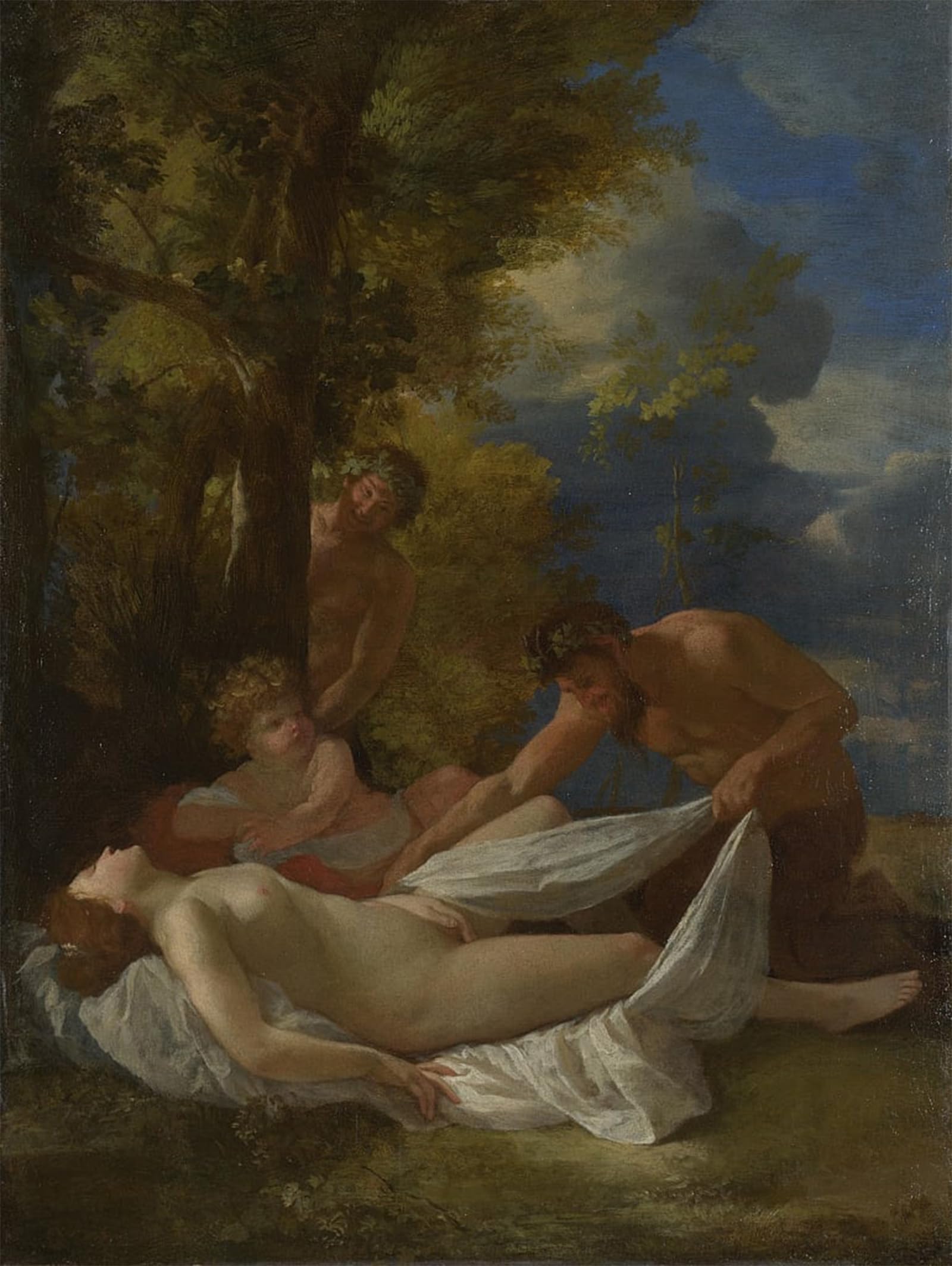 ARTXLXXBN Famous Painting Canvas Artwork Graffiti Print Famous Paintings by Nicolas Poussin Portrait Canvas Image for Home Decor 60x90cm