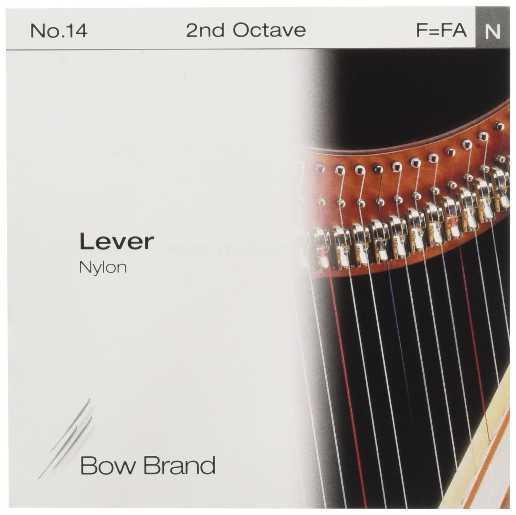 レバーハープ用 bow brand ボウブランドのガット弦 2本（レバー