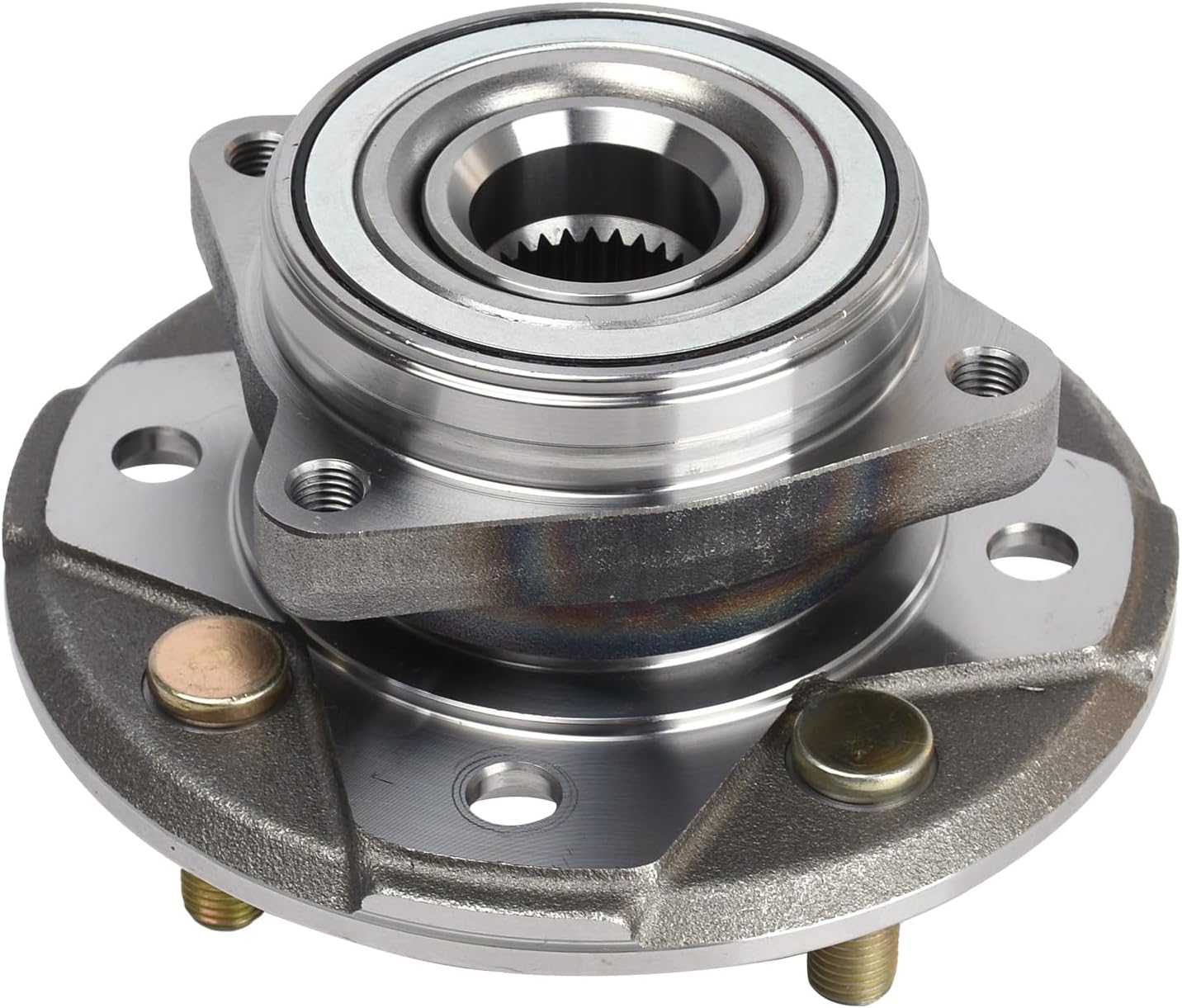 KUSATEC 513098 Front Wheel Bearing and Hub Assembly Compatible with 1997 Acura CL, 1990-1997 Honda Accord, 4 Lug Bolts without ABS