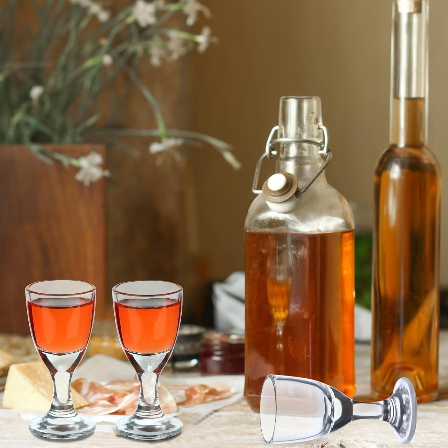 30 Pack Shot Glass Bulk Set with Stem 15 ml/0.5 oz Ounce Clear Shot Round Shot Glasses Small Glass Shot Cups for Vodka, Whiskey, Tequila, Espresso, Liquor - Image 4