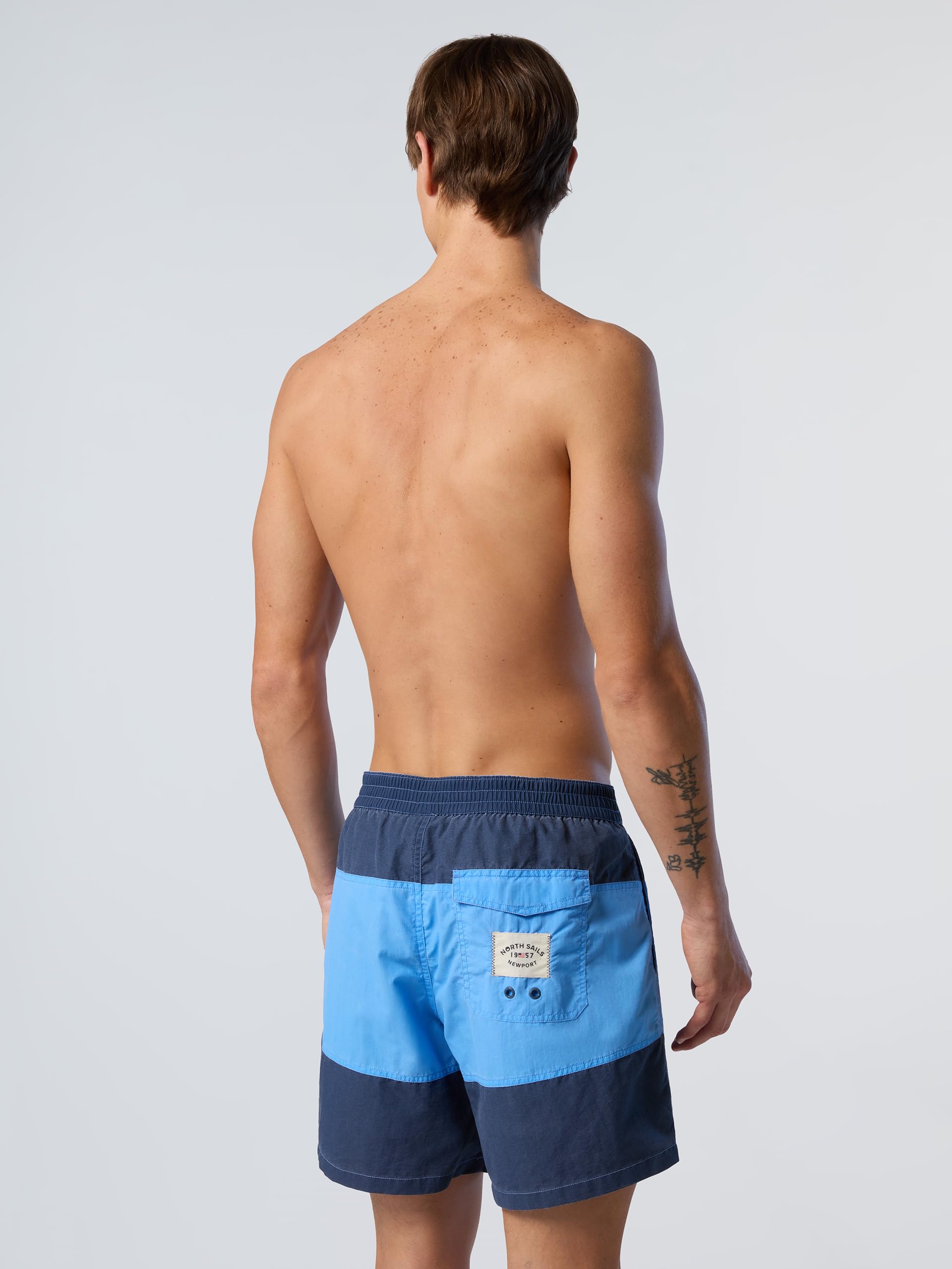 NORTH SAILS Boxer Mare Uomo in Nylon Riciclato Color Block