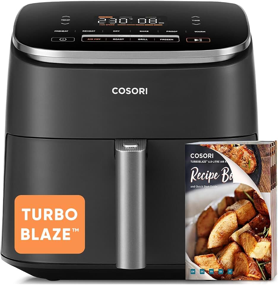 COSORI Air Fryer 6L TurboBlaze Friteuse sans Huile 9-en-1