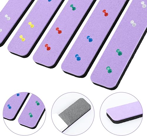 Miniatura 3 de Tablón de anuncios, tableros de corcho para paredes, tablero de corcho para oficina, tablones de anuncios para paredes (morado claro)