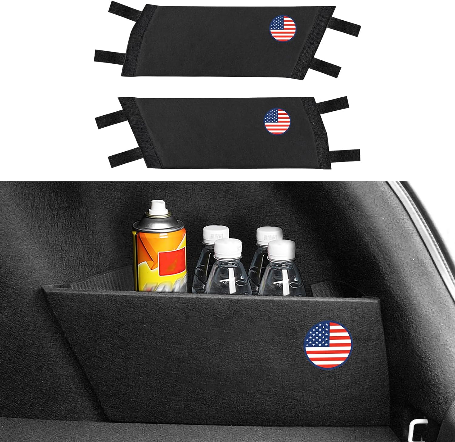 2PCS Rear Trunk Organizer Side Divider Board Compatible with Honda Civic 10th Gen 2016 2017 2018 2019 2020 2021 Car Accessories - ONLY for Hatchback