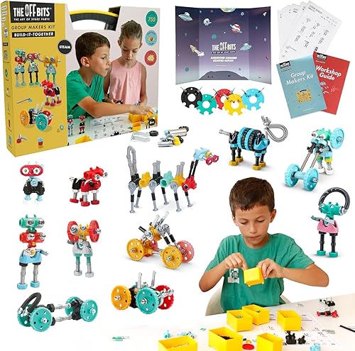 The Off Bits Kit de creadores de grupos juguetes educativos STEM 750 piezas de juguetes de construcción para niños mayores de 6 años, juguetes