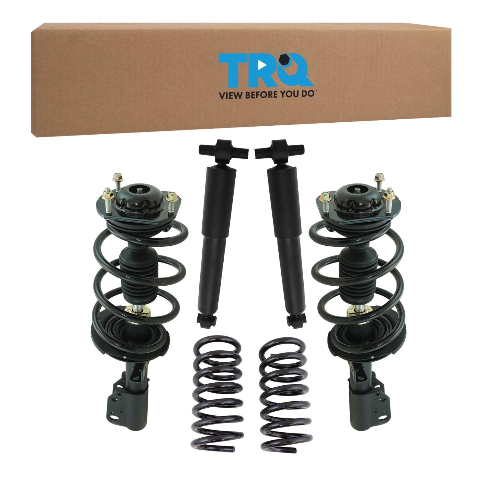 TRQ 6 Piece Front &amp; Rear Complete Strut Assembly &amp; Shock Absorber