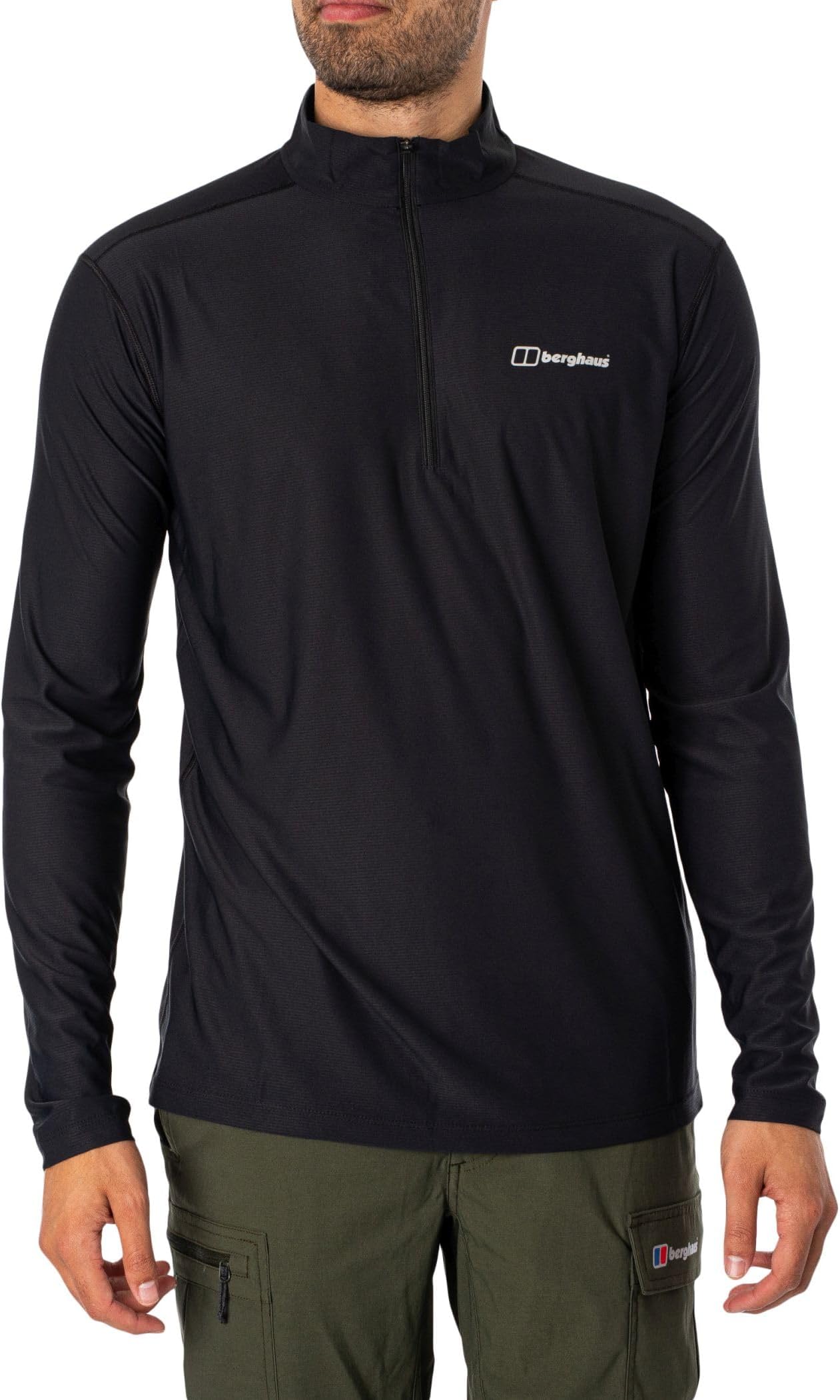 24/7 Half Zip Long Sleeve Tech Baselayer T-Shirt | Moisture Wicking | Breathable T-Shirt