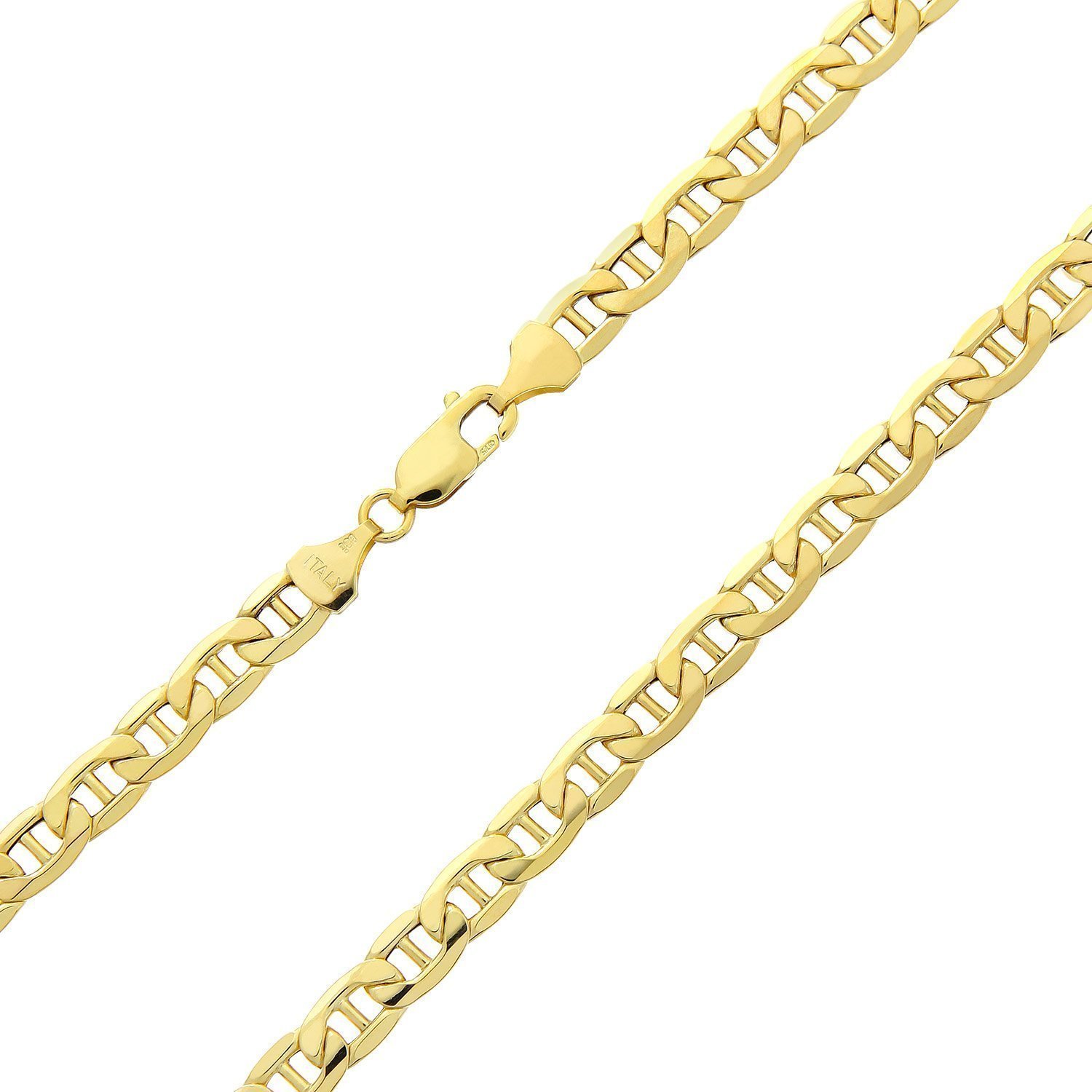 PRINS JEWELS Flach Mariner Kette 14 Karat 585 Gold Gelbgold 3.10 mm