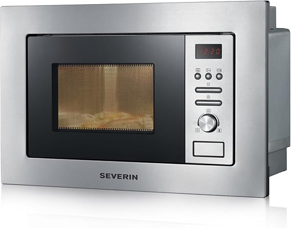 Severin Four Micro Ondes Encastrable Gril 20l Jusqu A 1 000w Minuteur 95min Plateau Tournant Amovible O24 5cm Inox Mw 7880 Amazon Fr Gros Electromenager