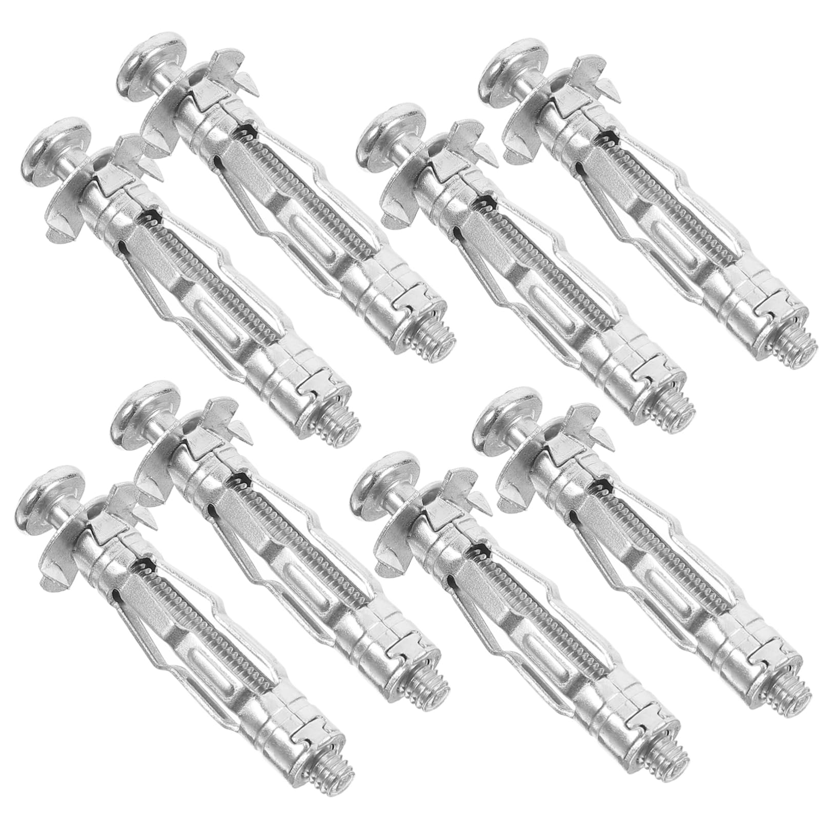 Cabilock Drywall Anchors Kit 30pcs Zinc Coated Steel Bolts Hollow Wall Anchor Nuts Screws for Easy Installation