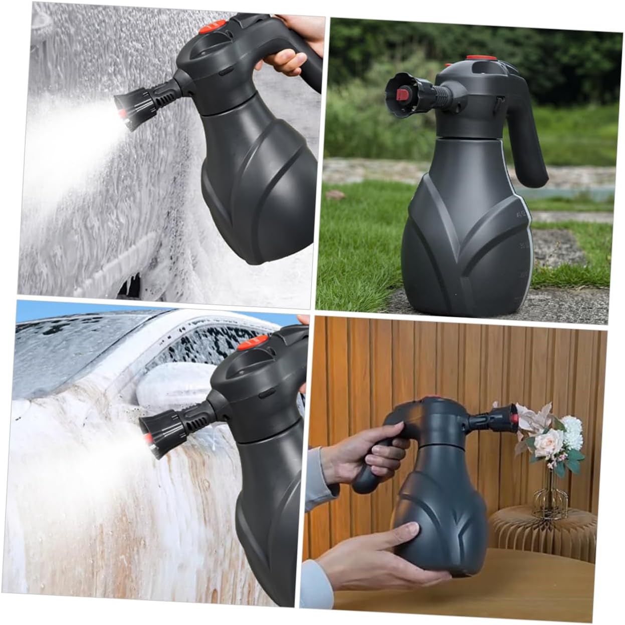 Electric Foam Sprayer for Car Wash High-Pressure Rechargeable Cleaning Tool Handheld Foam Sprayer for Garden and Outdoor Use Multi-Functional Detailing