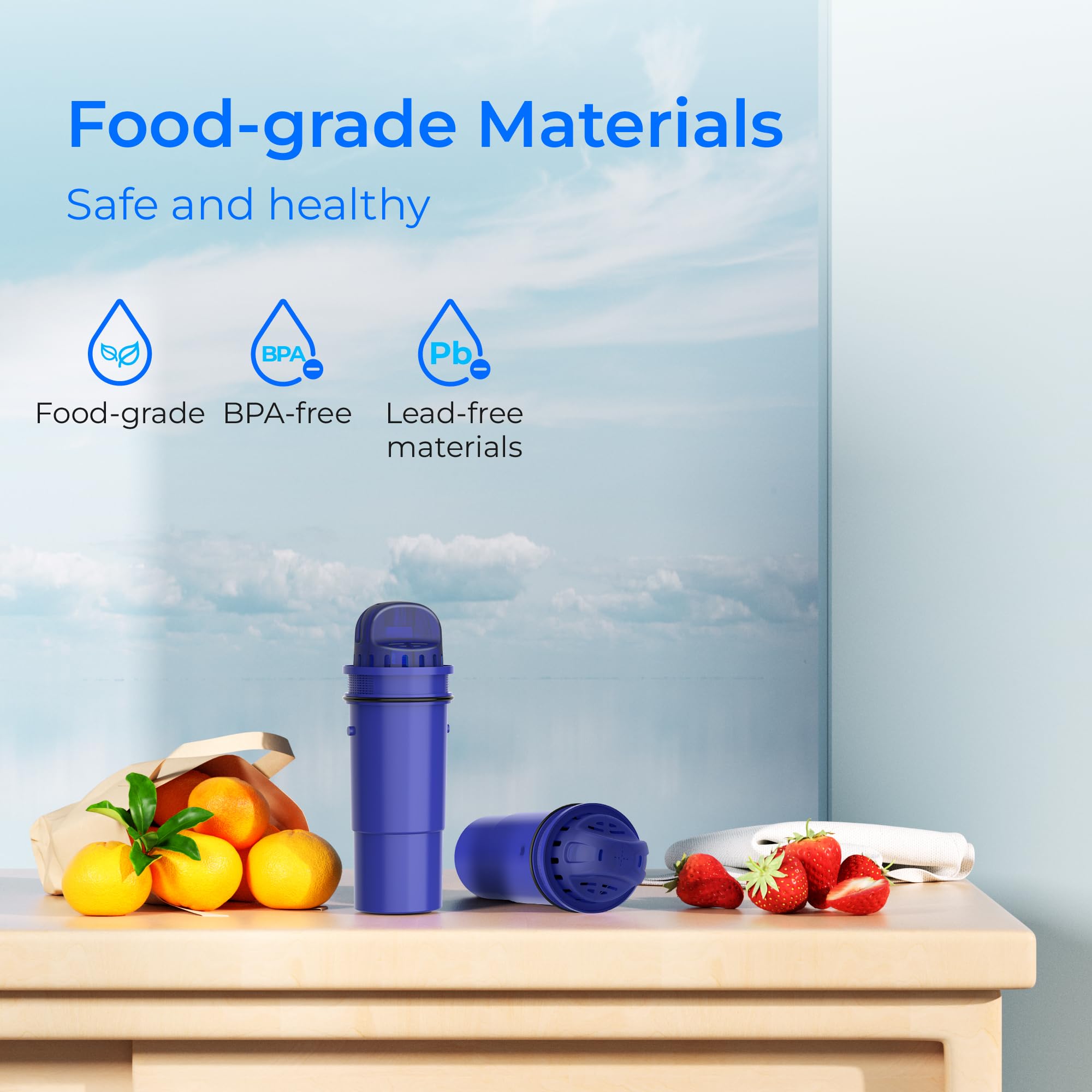 Waterdrop Replacement for Pur Water Filter CRF-950Z NSF Certified Pitcher Water Filter Compatible with Pur Pitchers and Dispensers — view 6