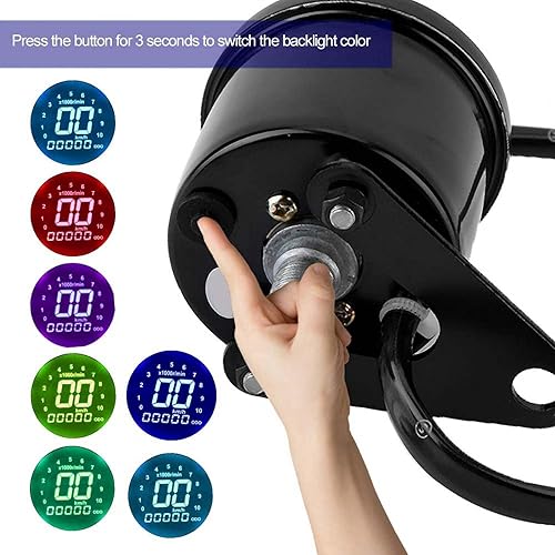 Miniatura 2 de Velocímetro LCD odómetro, velocímetro de motocicleta DC 12V pantalla LCD para la mayoría de las motocicletas DC 12V