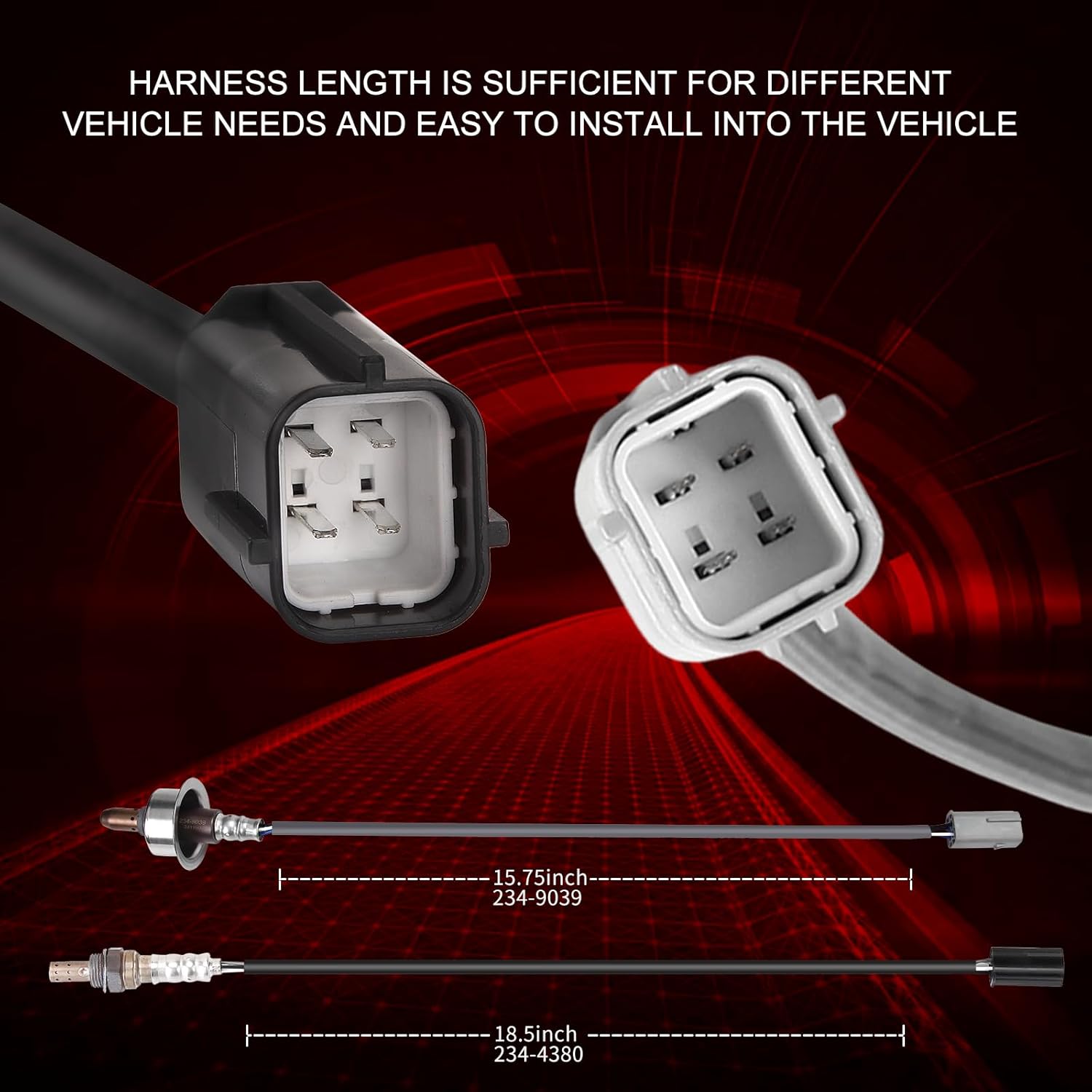 Pack of 2 O2 Oxygen Sensor Upstream 234-9039 and Downstream 234-4380 Compatible with Nissan Sentra 2.0L Versa 1.8L 2008 2009 Cube 1.8L Replace 22693-1AA0B 22693-ZJ60B 226A0-ET000 226A0-JA10C