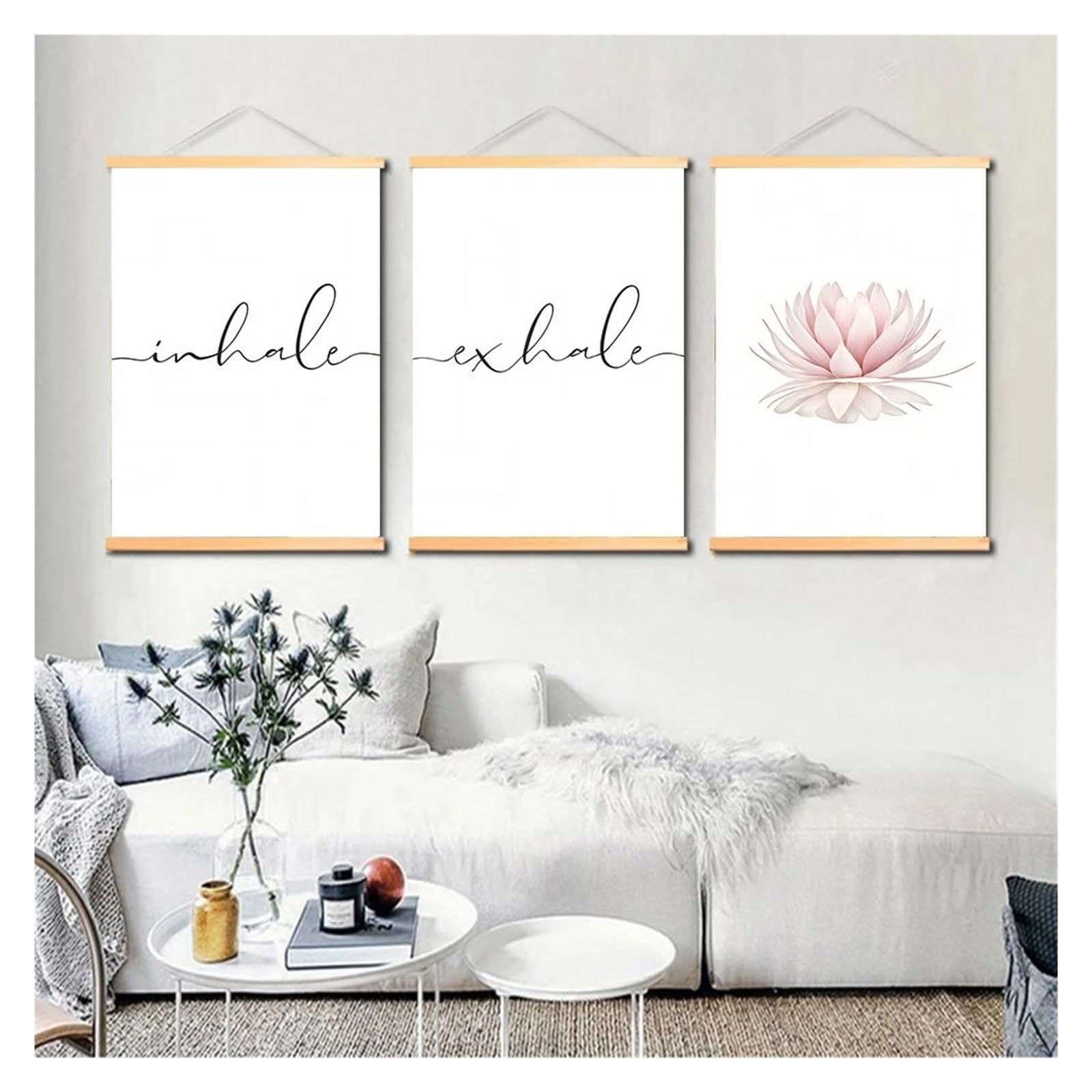 Affiches de lotus de méditation pour créer un coin de yoga zen à la maison ou au bureau