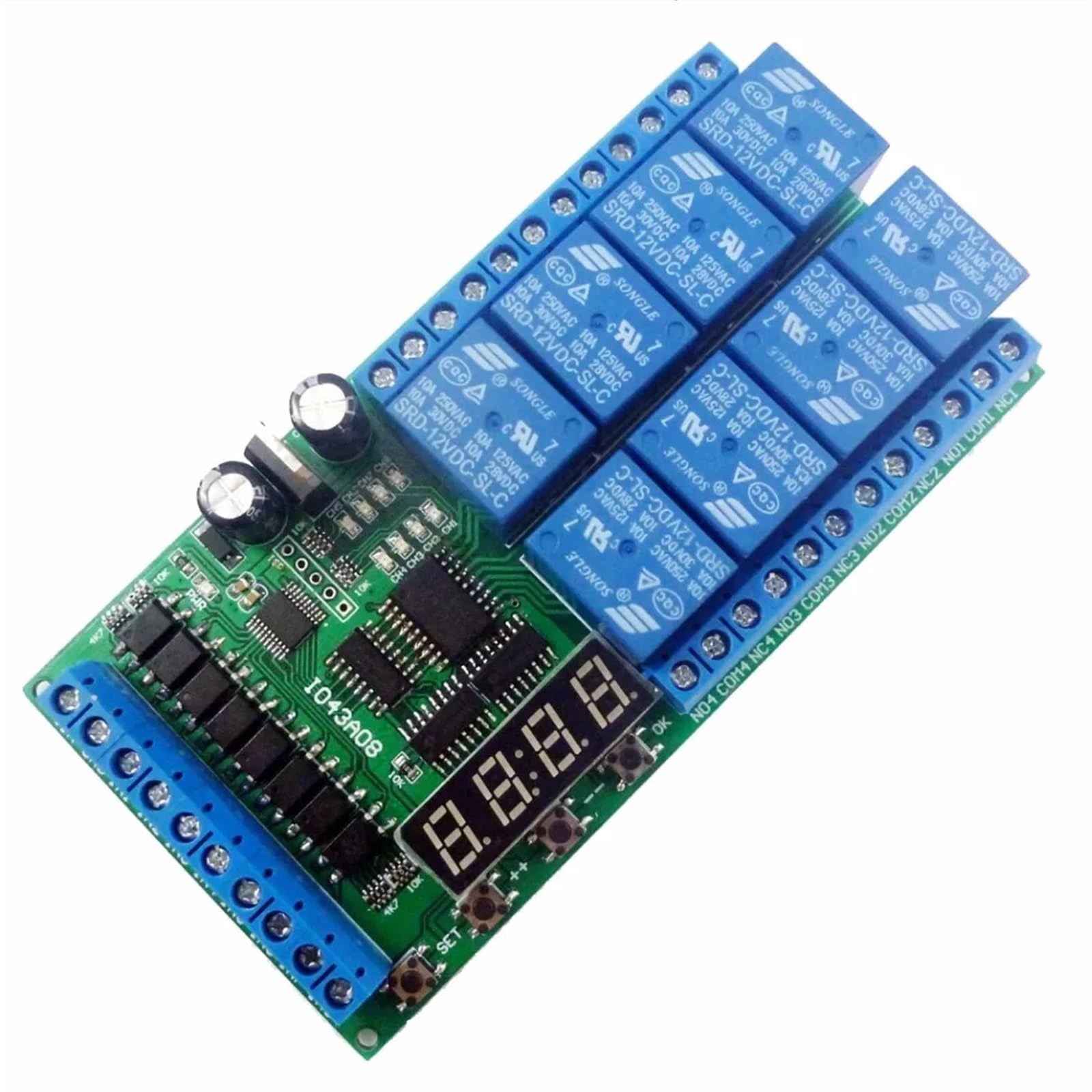 Interrupteur de temps 12V avec boucle de synchronisation et relais bistable