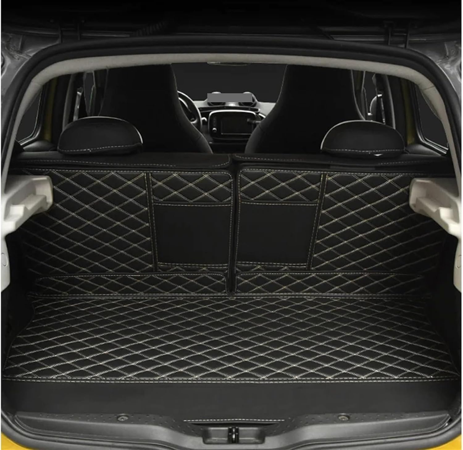 Car Boot Mats Compatible with Smart for Fortwo for Forfour 451 453 Car Trunk Mat Trunk Mat Boot Liner Mat Floor Protector Guard Tray Vehicle Carpet Accessories(Trunk Cushion)