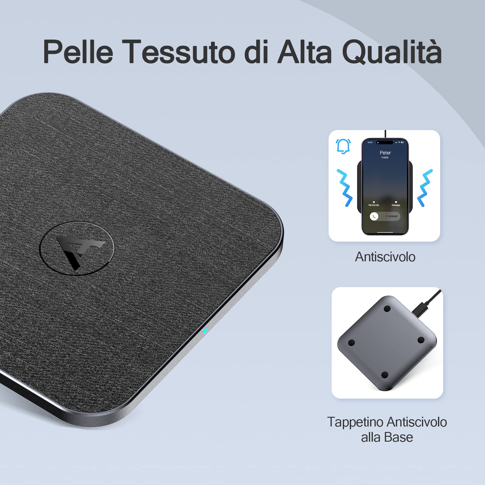 ZENS Qi-certificato 15W Wireless Quick Charging Pad - Foto 8