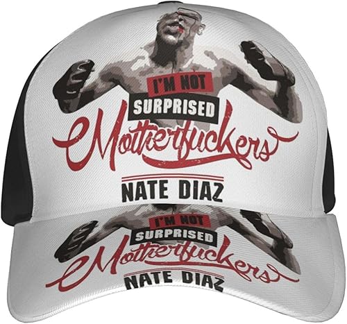 Miniatura 2 de Kampkase Nate Díaz Gorra de béisbol Casquette de ala curvada unisex para adultos, tamaño ajustable, Negro -