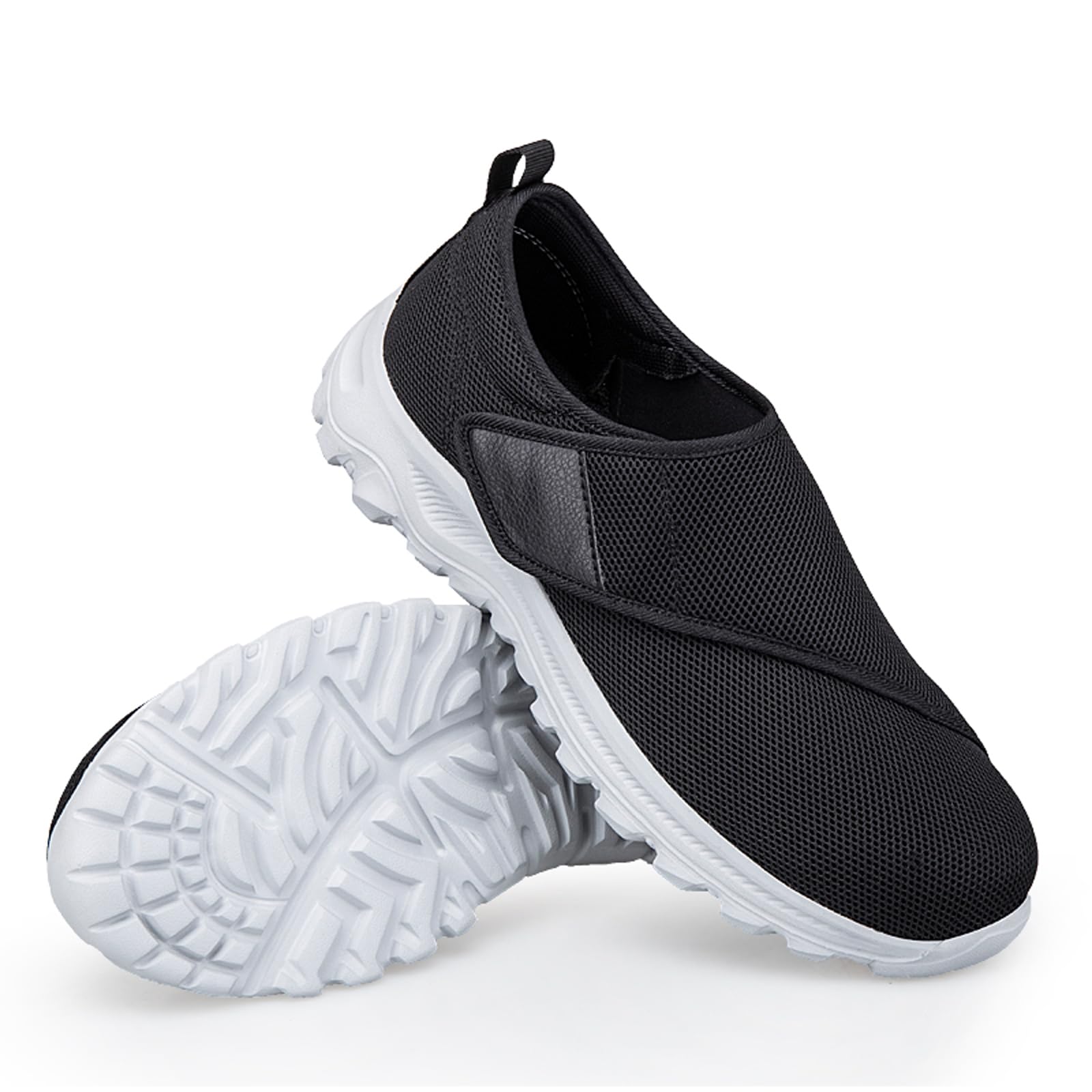Zapatos para diabéticos para hombre y mujer, extra anchos, ajustables, cómodos, ultraligeros, antideslizantes, con velcro, talla 36-45