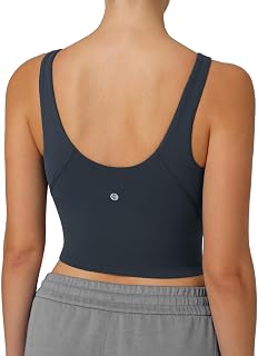 Colorfulkoala Dreamlux Women's High‑Neck U‑Back Padded Sports Bra | Removable Cups, Buttery‑soft Stretch Fabric, Supportive Fit, Ideal for Yoga, Running, Workout, Training & Casual