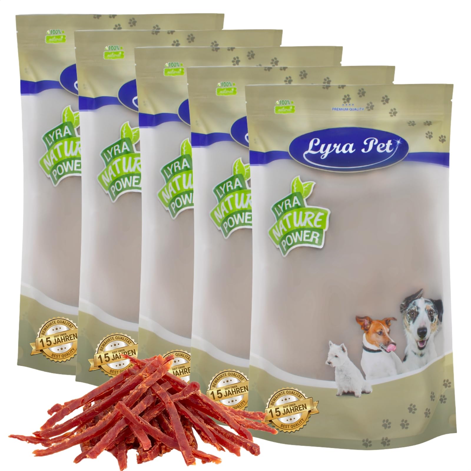Lyra Pet® 5 kg Entenbrustabschnitte - Kausnack für Hunde | Leckerli für Hunde - Proteinreicher Kauartikel mit Ente - Idealer Belohnungs- und Trainingssnack - Gut verträglich
