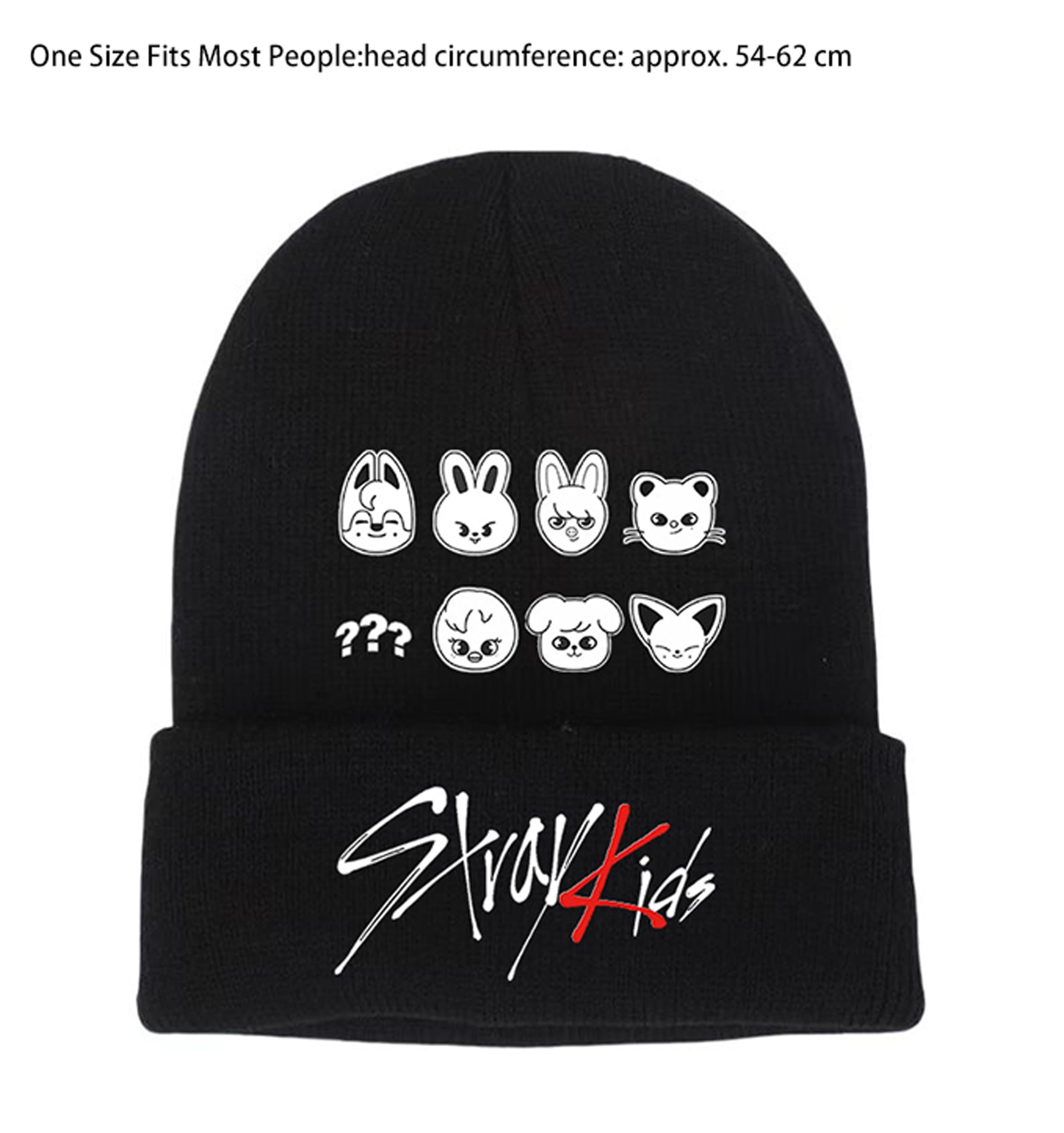 Roffatide Kpop Stray Kids Chapeau tricoté pour extérieur Chaud Chapeau d'hiver pour Stay idéal pour Noël Cadeau d'hiver