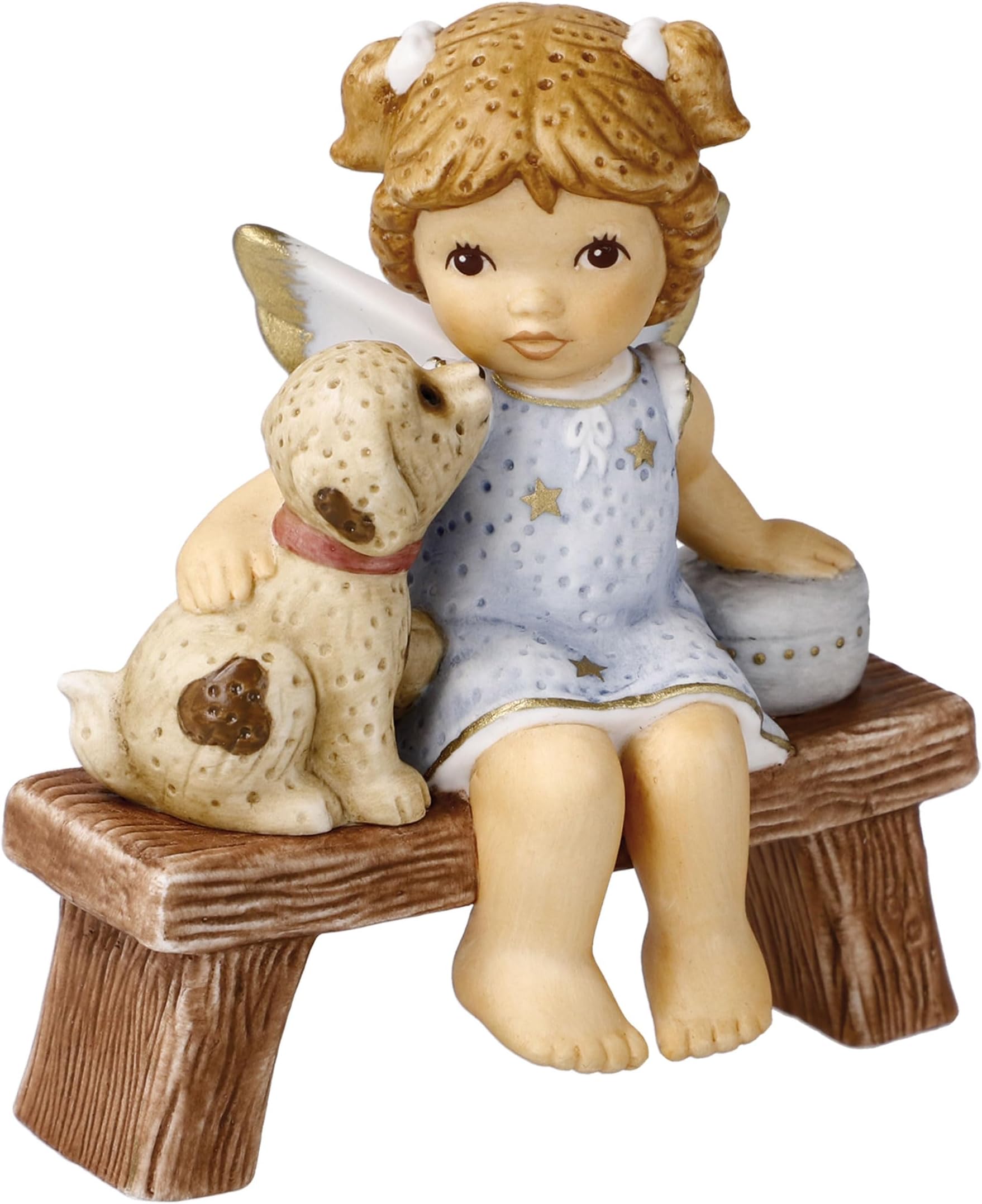 Goebel Angel Figurine Treats in the Bakery, Made of Porcelain, Height 9.5 cm, 11-750-86-1