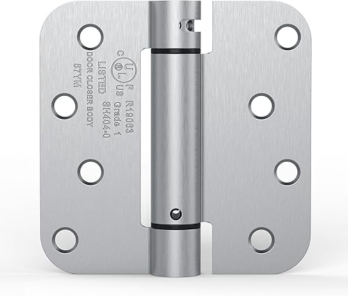 Bisagra de resorte satinadocromo cepillado de 4 pulgadas, bisagras de puerta de cierre automático, bisagra resistente de 4 x 4 pulgadas para puerta, disponible en Yaxa Venezuela