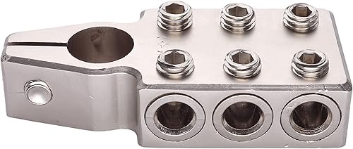 Miniatura 2 de Conector de terminal de batería de 6 vías, calibre 6x1/0, terminales de batería de plomo-ácido, abrazadera positiva y negativa (+/-) para poste