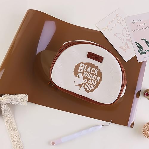 Miniatura 6 de Tintnut Vinilo HTV color chocolate, 10 pulgadas x 6 pies, vinilo de transferencia de calor, paquete de vinilo marrón HTV para planchar en camisetas,