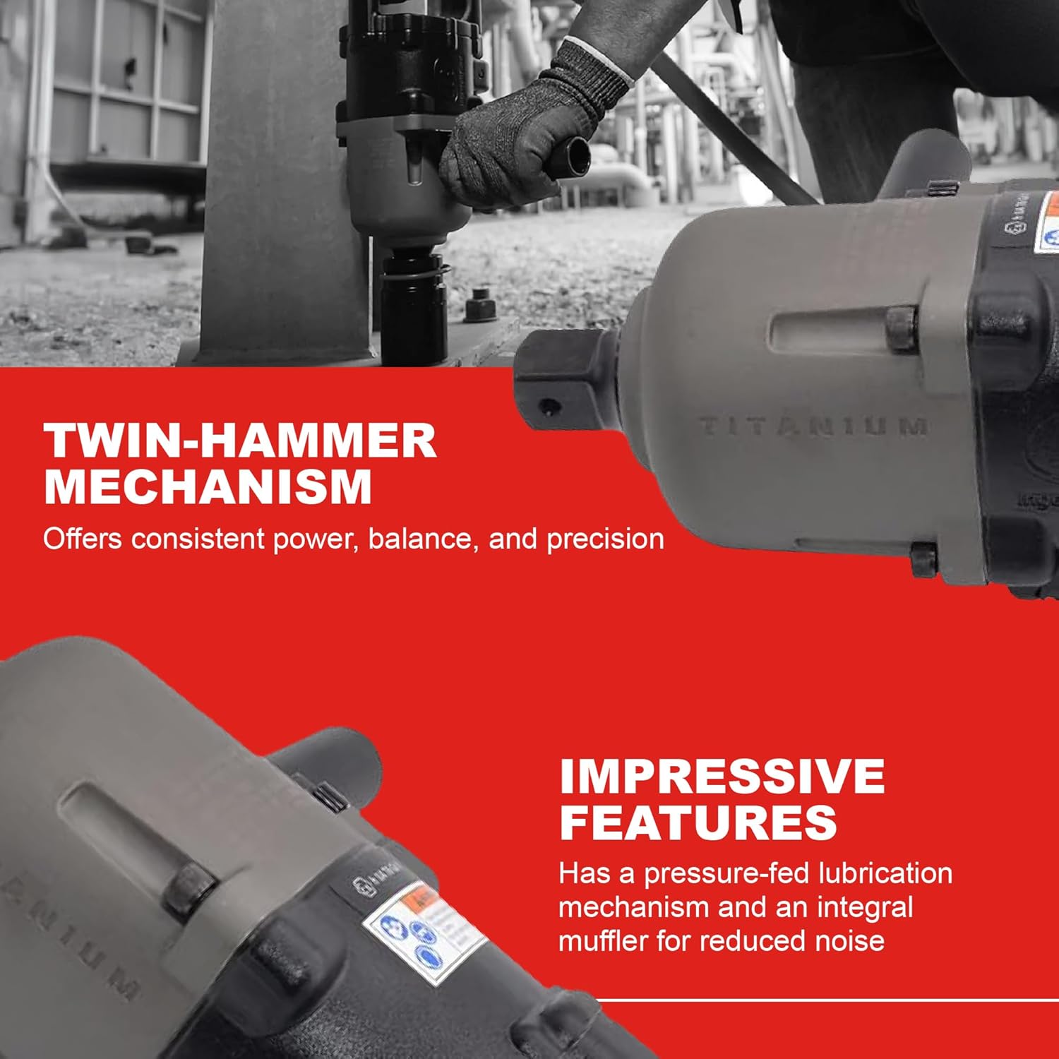 Ingersoll Rand Ingersoll-Rand, 3940B2TI, Air Impact Wrench, 1 In. Dr., 6000 rpm
