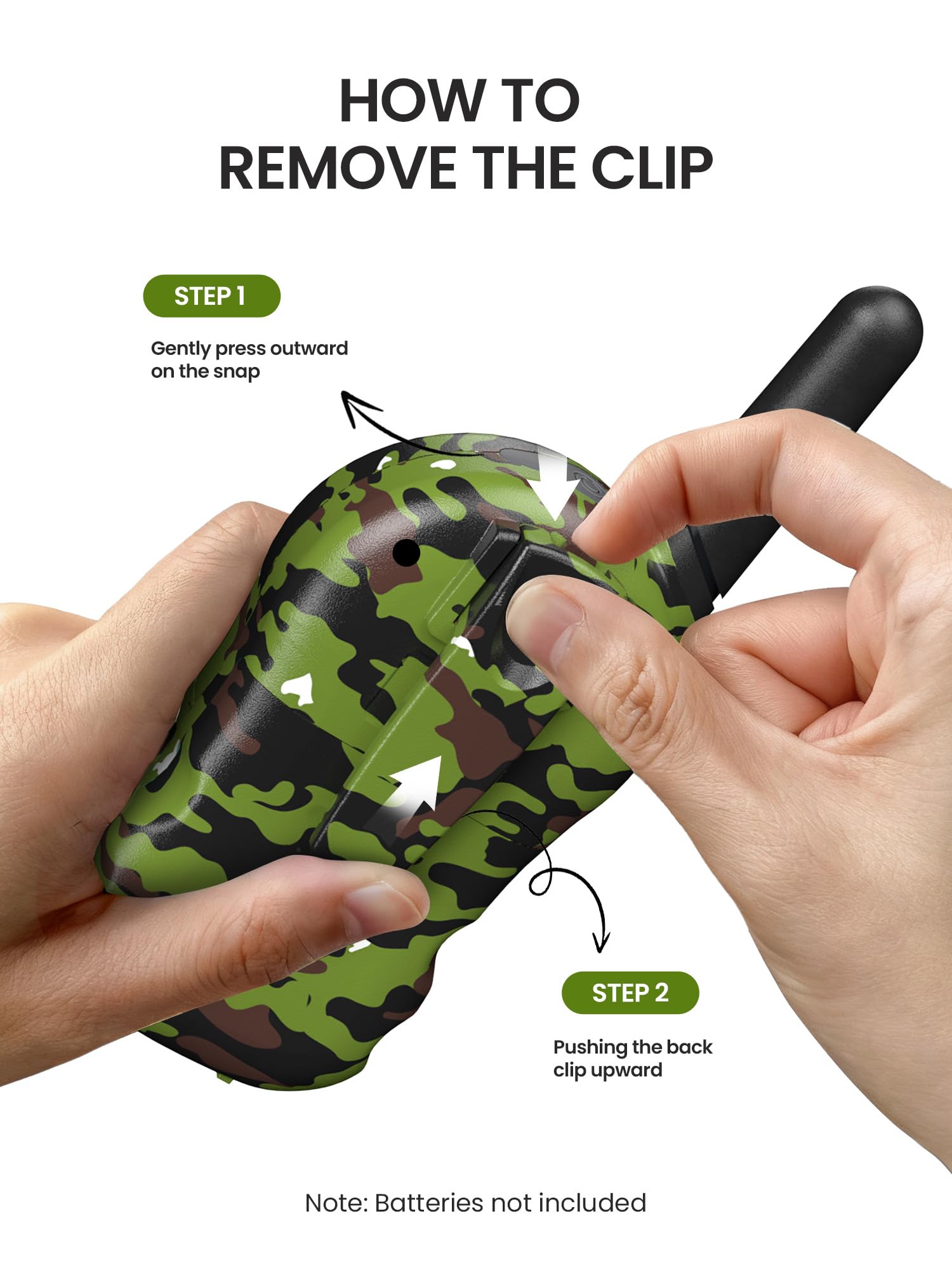 FOREDOM Walkie Talkies for Kids Walkie Talkies Long Range for Boys & Girls Age 3 to 12 Year Old Birthday Cool Army Toys - 3 Pack - Image 7