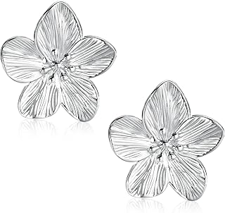 Flower Earrings Gold for Women,Gold Floral Petal Vintage Earrings Statement Earrings Boho Earrings Big Flower Earrings Jew...