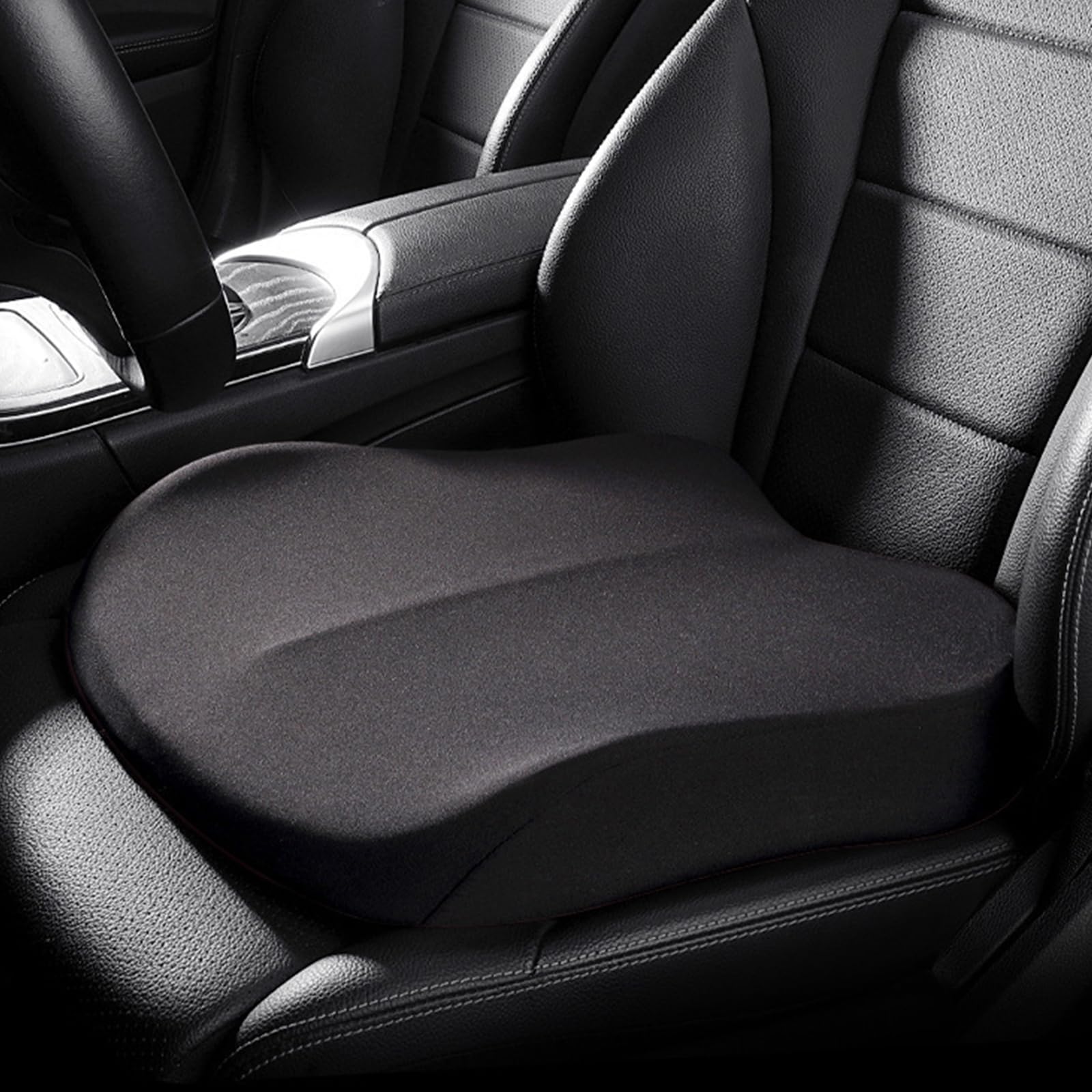 Car Seat Cushion for Toyota Urban Cruiser Hyryder/Matrix/Corolla Matrix, Memory Foam Seat Cushion, Effectively Increase Height with Non-Slip Bottom, Fits Truck SUV Sedan and Most Cars, Black