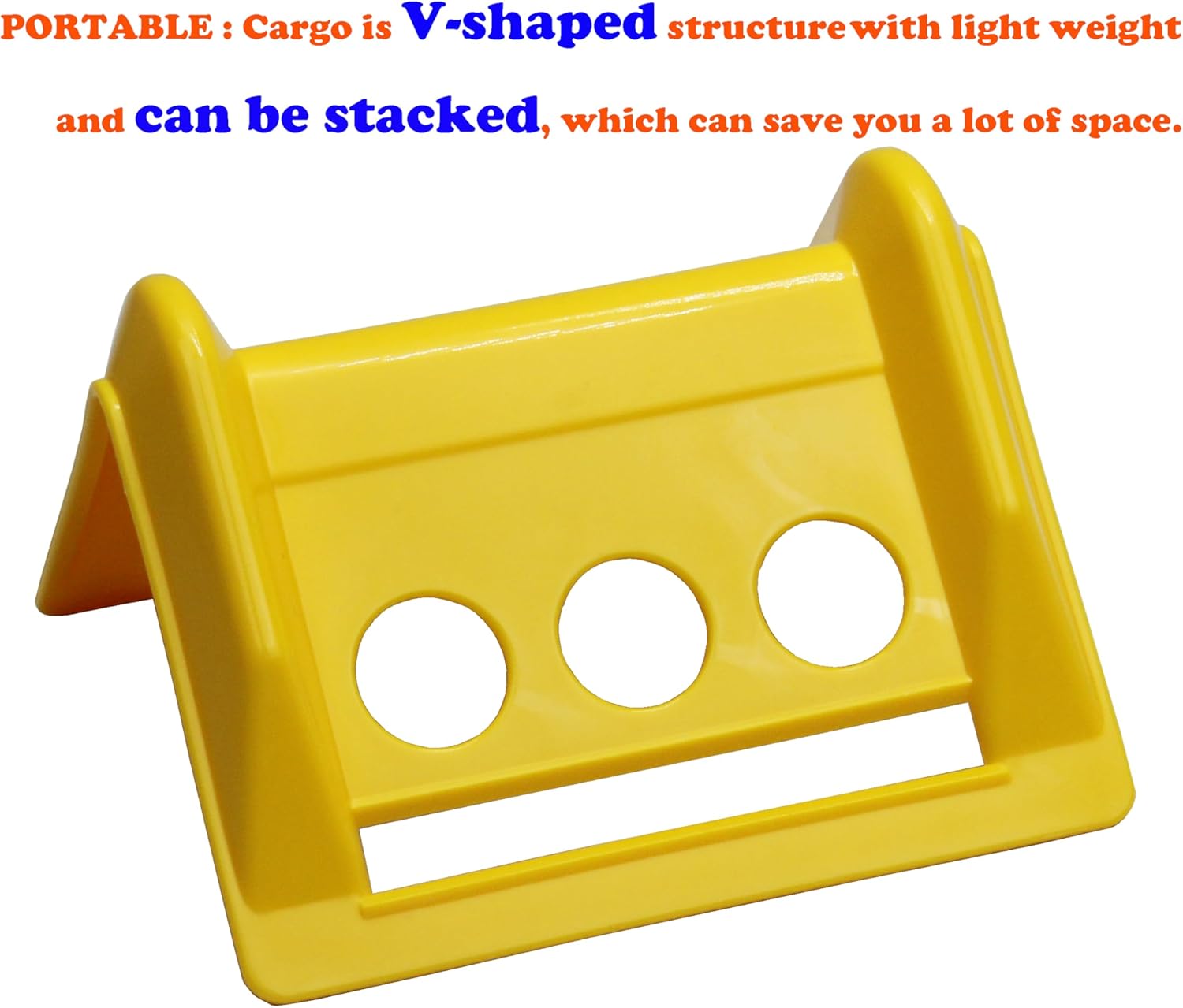20 Pack Edge Corner Protector With Carrying Case for Flatbed Cargo Load-4'' x 6'' Winch Ratchet Straps Plastic Protectors (Yellow)
