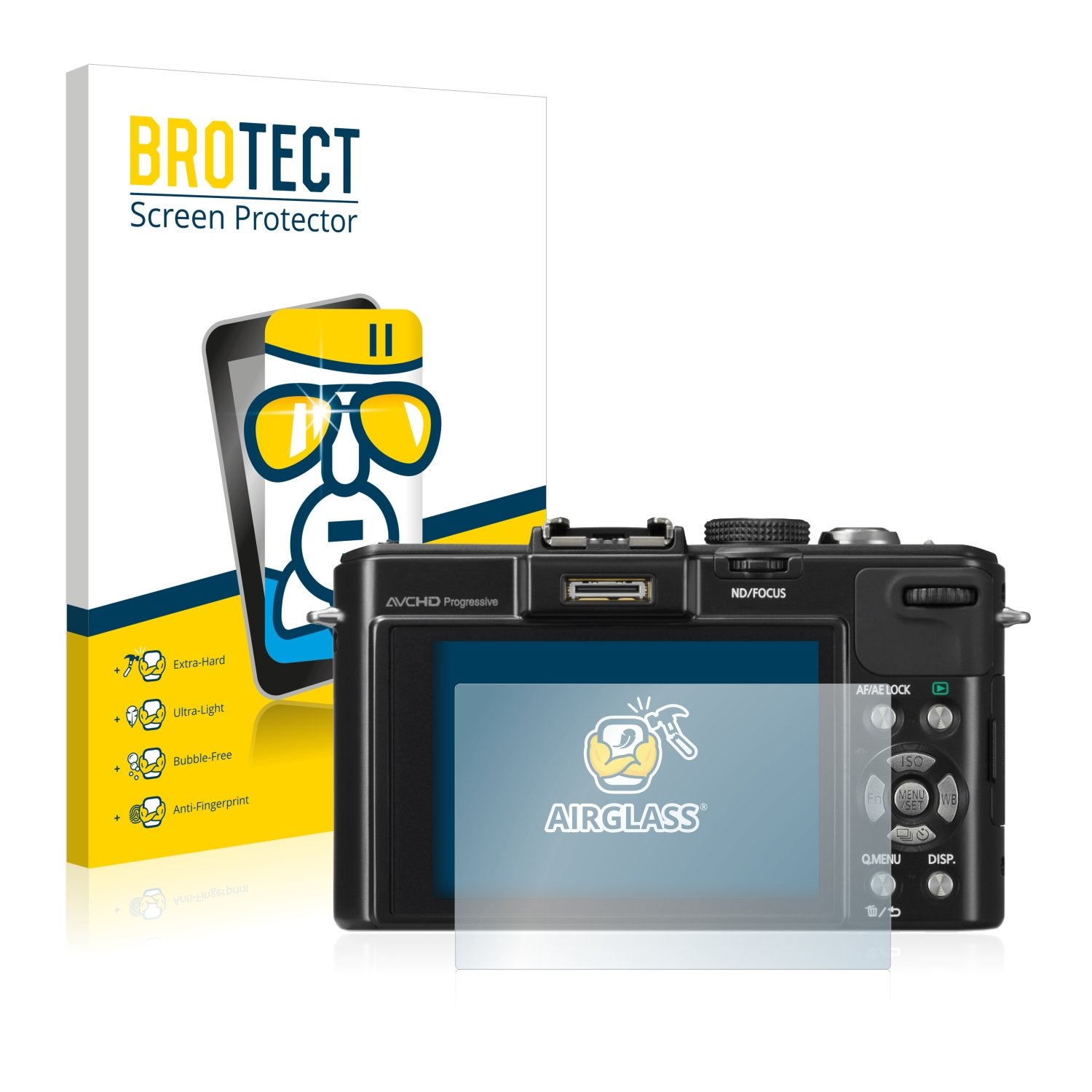 brotect Glas Screenprotector compatibel met Panasonic Lumix DMC-TZ100