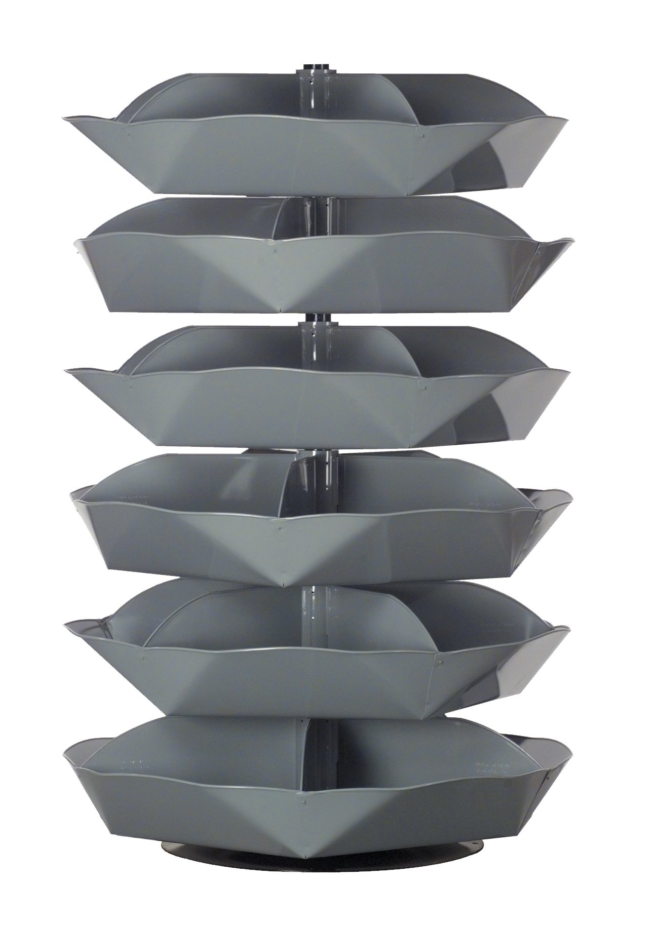 DurhamManufacturing 1506-95 Rotabin 6 Shelf 44" (5 compartments per Shell)