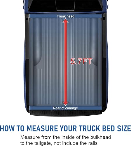 Vista 28 de CARMOCAR Fundas de repuesto para caja de camioneta Dodge Ram 1500/2500/3500 2002-2008 Cama de 6.5 pies Cubierta Tonneau enrollable suave