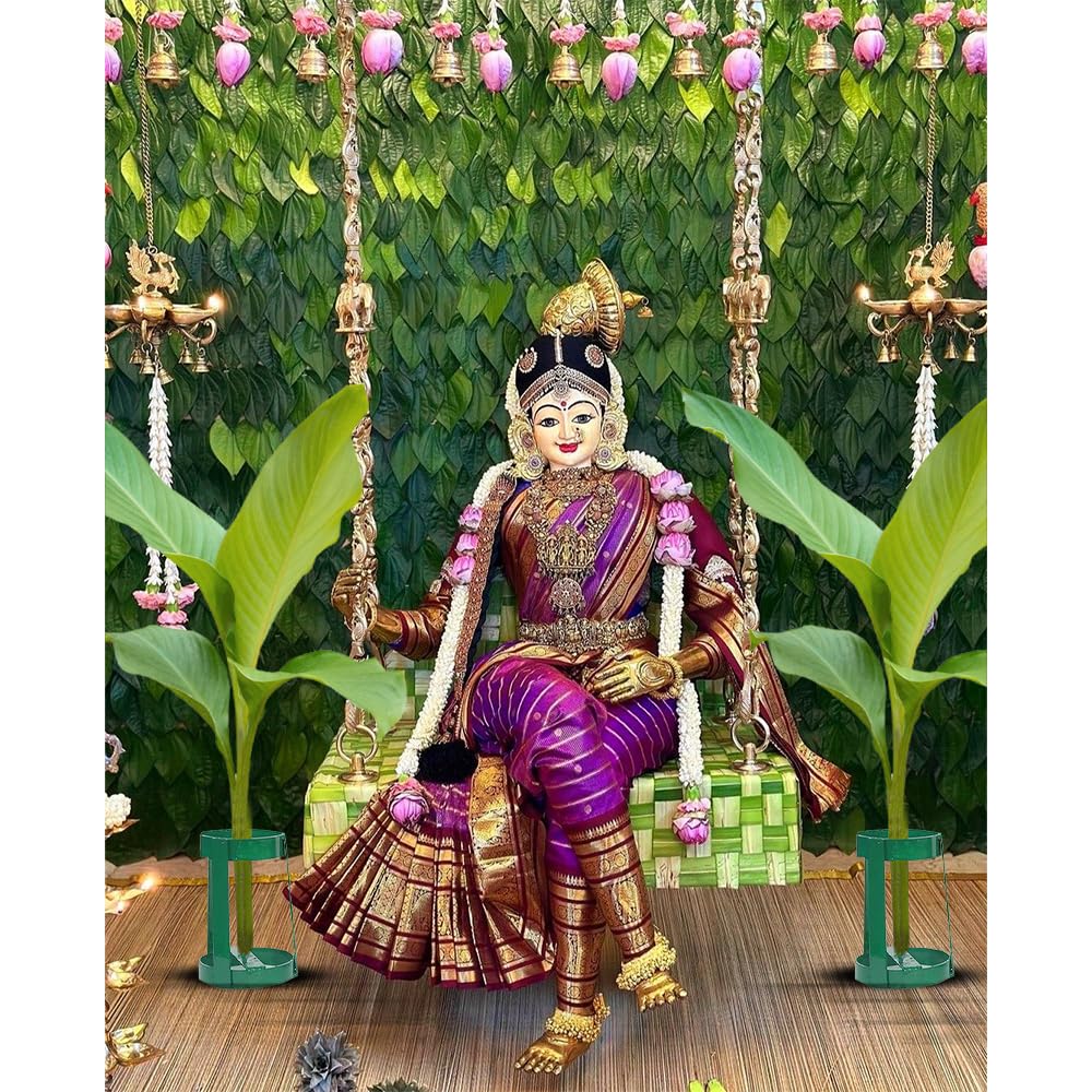 Poploons Metal Banana Plant Stand For Festival Varamahalakshmi and Gowri Ganesha Celebrations Set Of 2 (B0D9JXLH56) Amazon Price History, Amazon Price Tracker