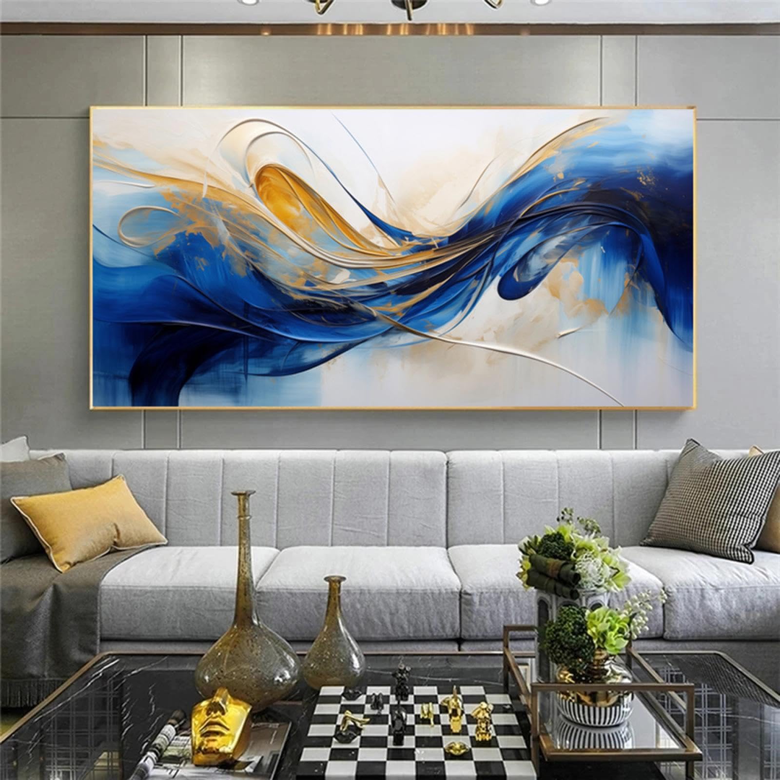 ZHAOLIN Moderne eenvoudige muurkunst abstract gouden menselijk gezicht