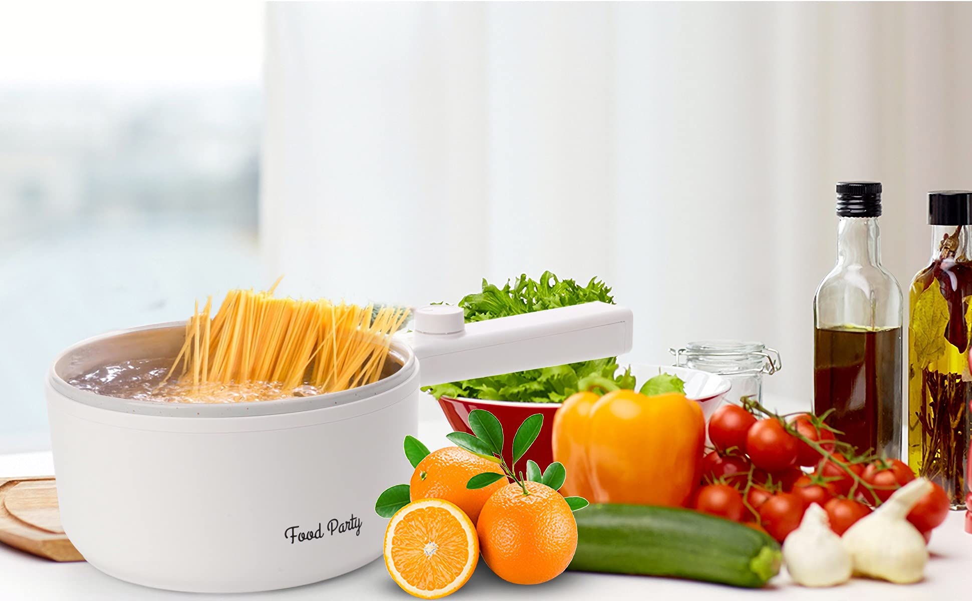 Food Party 1.5 Quarts Electric Express Cooker College Dorm Room