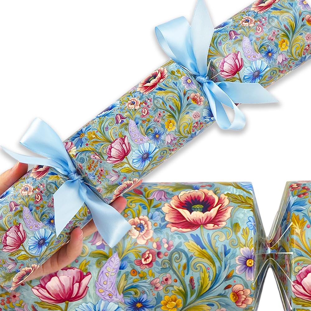 Art Nouveau | Cracker Making Craft Kit | 6 Crackers with Ribbon