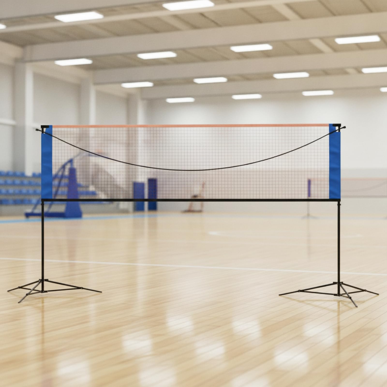 Qianly Rete da Badminton Tile Autonte Rete da Badminton con Durevole per Famiglie, Giardino, Palestra
