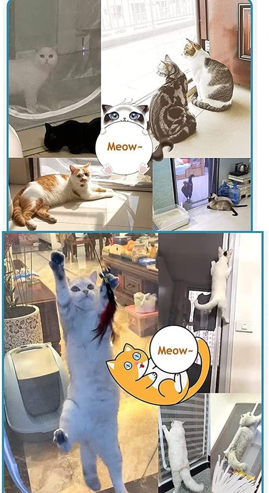 Porte D'écran Empêcher Les Rideaux De Porte D'évasion For Animaux De