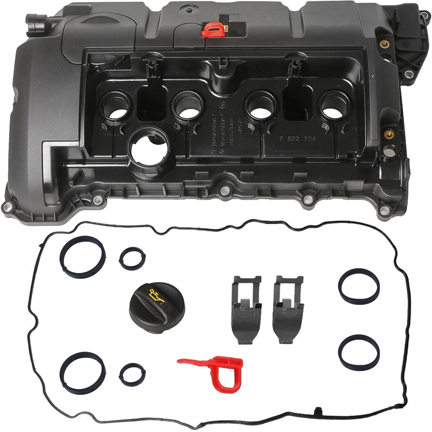 Engine Valve Cover 11127646554 Compatible for Mini Cooper 1.6 Non-Turbo 2007-2016