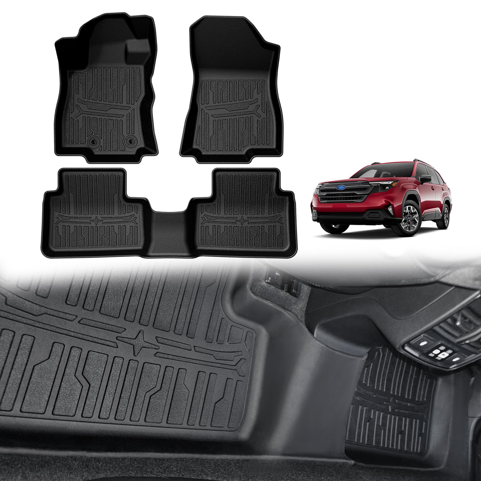 TripleAliners Floor Mats for 2025-2026 Subaru Forester Accessories