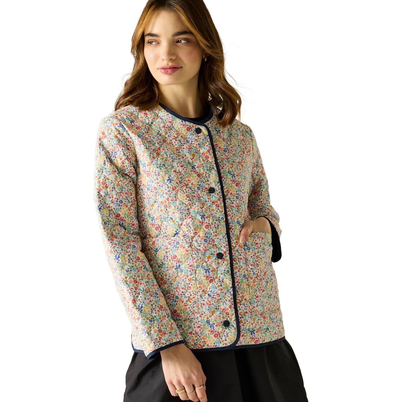 Regatta Women's Cream Harmony Ditsy Cath Kidston Quilted Jacket